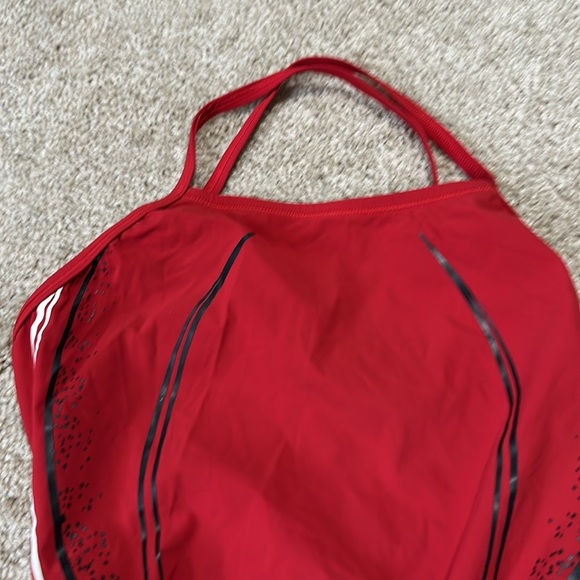Speedo Red Racing Swimsuit size 30/8 - Picture 4 of 7